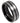 Two-tone Black IP Plated Center Grooved Brushed Finish Stepped Edge - 8mm - Le Vive Jewelry in Riverside