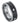 High Polished Pipe Cut Ring with 6 White CZs, bezel-set on Black Carbon Fiber Center ��������� 8mm - Le Vive Jewelry in Riverside
