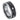 High Polished Pipe Cut Ring with 6 White CZs, bezel-set on Black Carbon Fiber Center ��������� 8mm - Le Vive Jewelry in Riverside