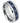 Blue Carbon Fiber Inlay, High Polish Beveled Edge with Three 0.07ct Blue Sapphire Center Stones - 8mm - Le Vive Jewelry in Riverside