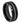 Black IP Brushed with Steel Color Grooved Center Beveled Edge 8m - Le Vive Jewelry in Riverside