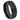 Domed Black IP Plated Brushed Center High Polished Grooved Edge - 8mm - Le Vive Jewelry in Riverside