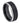 Black IP Plated Brushed Center Beveled Edge - 8mm - Le Vive Jewelry in Riverside