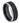 Black IP Plated Brushed Center Beveled Edge - 8mm - Le Vive Jewelry in Riverside