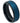 Blue Tone IP Plated Ice Finish Center High Polished Stepped Edge - 8mm - Le Vive Jewelry in Riverside