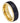 Two-tone Yellow IP Inside & Black IP Outside Brushed Grooved Ring - 8mm - Le Vive Jewelry in Riverside