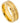 Yellow Gold IP Plated Grooved Center Brushed Beveled Edge - 8mm - Le Vive Jewelry in Riverside