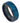 Blue IP Plated Diagonally Grooved Finish Center & Black IP Inner - 8mm - Le Vive Jewelry in Riverside