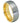 Domed Yellow Gold IP Plated Inside & Gun Metal Brushed Center - 8mm - Le Vive Jewelry in Riverside