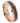 Rose Gold IP Plated with Hawaiian Koa Wood Inlay Shiny Beveled Edge - 8mm - Le Vive Jewelry in Riverside