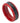 Red Enamel Plated High Polished Pipe-cut with Black Carbon Fiber Inlay - 8mm - Le Vive Jewelry in Riverside