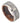 Ice Finish Beveled Edge with African Sapele Mahogany Wood Sleeve/Inner Ring - 8mm - Le Vive Jewelry in Riverside