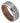 Grooved Center Brushed Finish Beveled Edge with & African Sapele Mahogany Wood Sleeve/Inner Ring - 8mm - Le Vive Jewelry in Riverside