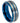 Two-tone Blue IP Plated Center Grooved Brushed Finish Stepped Edge - 8mm - Le Vive Jewelry in Riverside