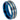 Two-tone Blue IP Plated Center Grooved Brushed Finish Stepped Edge - 8mm - Le Vive Jewelry in Riverside