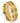 Yellow IP Plated Pipe-cut Brushed Center Prong-set Round-cut Cubic Zirconia Eternity - 8mm - Le Vive Jewelry in Riverside