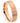 ROSE GOLD IP Plated Brushed Pipe Cut Band - 6mm - Le Vive Jewelry in Riverside