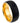 Domed Yellow Gold IP Plated Inside & Black IP Plated Brushed Center - 8mm - Le Vive Jewelry in Riverside