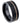 Black IP Plated with Off Center Rose Gold Plated Groove - 8mm - Le Vive Jewelry in Riverside