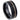 Black IP Plated with Off Center Rose Gold Plated Groove - 8mm - Le Vive Jewelry in Riverside