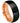 Domed Rose Gold IP Plated & Black IP Plated Brushed Center - 8mm - Le Vive Jewelry in Riverside