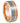 Grooved Rose Gold IP Plated Brushed Pipe Cut Ring - 8mm - Le Vive Jewelry in Riverside