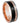 Three-tone Natural, Rose Gold & Hammered Black IP Plated Groove - 8mm - Le Vive Jewelry in Riverside
