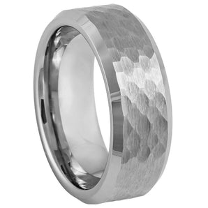 Brushed Honeycomb Finish Beveled Edge - 8mm - Le Vive Jewelry in Riverside