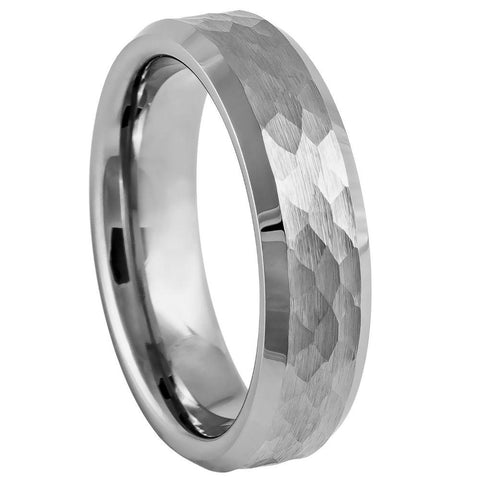 Brushed Honeycomb Finish Beveled Edge - 6mm - Le Vive Jewelry in Riverside