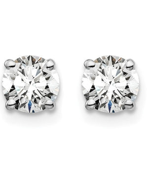 14K White Gold Lab Grown Diamond Stud Earrings - Le Vive Jewelry in Riverside