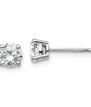 14K White Gold Lab Grown Diamond Stud Earrings - Le Vive Jewelry in Riverside