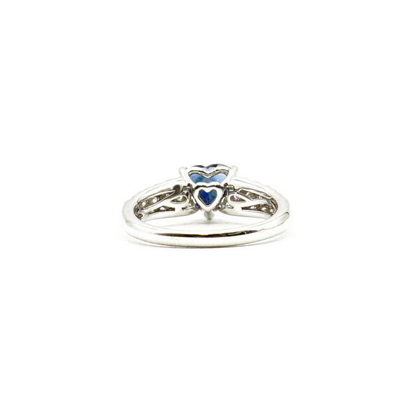 18k White Gold & Sapphire 1.11 Carat Ladies Ring - Le Vive Jewelry in Riverside