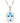 14K White Gold Oval Topaz Pendant With Diamond Halo and Bail - Le Vive Jewelry in Riverside