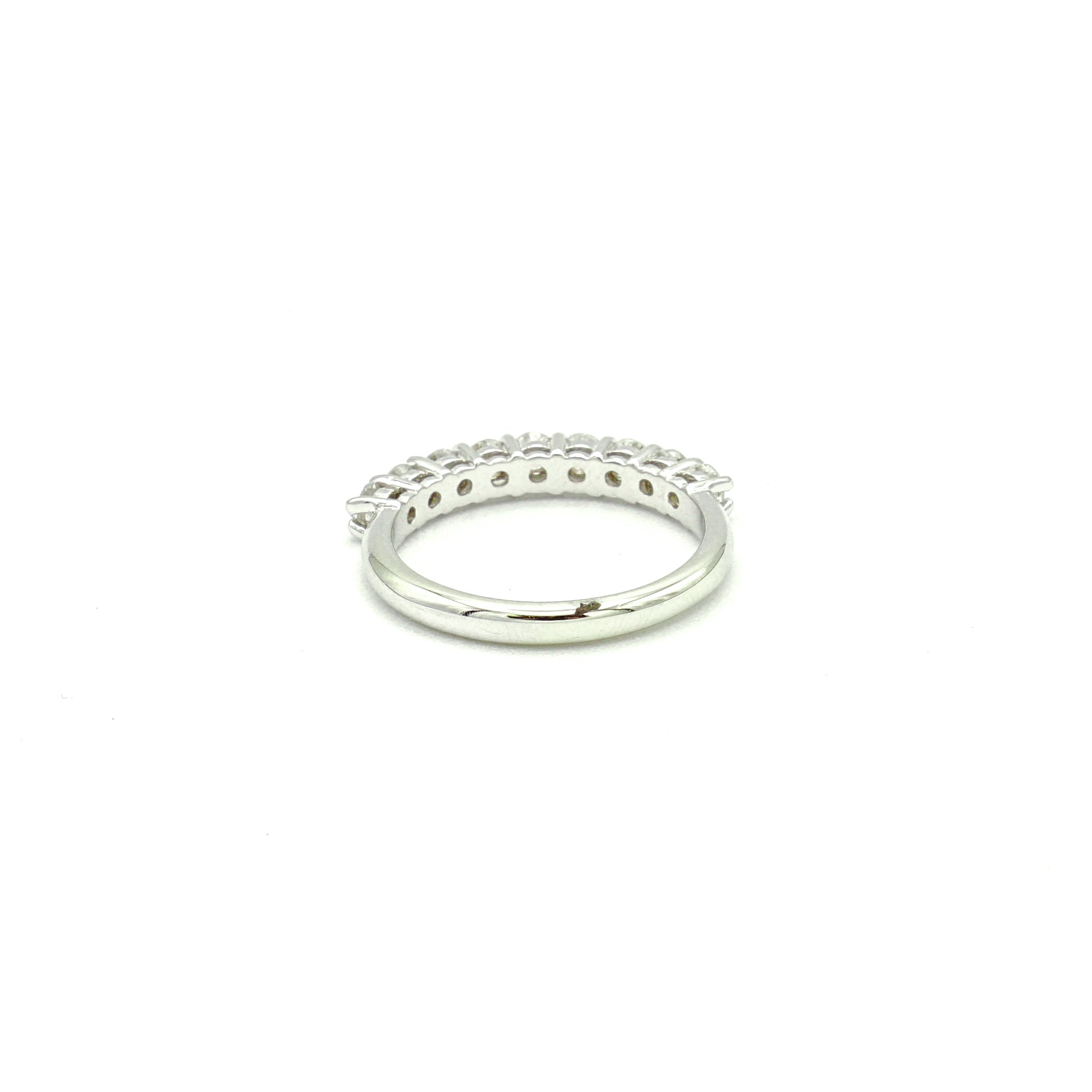 14k White Gold 9 Round Diamond  Band. - Le Vive Jewelry in Riverside