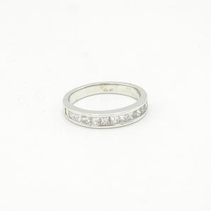 14K White Gold Pave Set Wedding Band From Gabriel & Co. - Le Vive Jewelry in Riverside