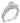 Verragio Euro Collection Ladies Round Cut Platinum Engagement Ring - Le Vive Jewelry in Riverside