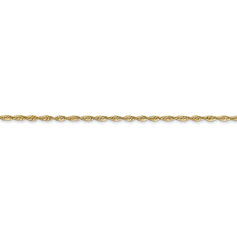 14k 1.5mm Diamond-Cut Extra-Light Rope Chain - Le Vive Jewelry in Riverside