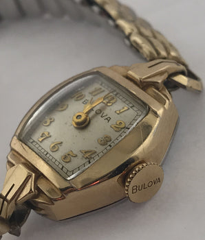 Ladies Vintage Bulova 10k Gold Filled Watch 17 Jewels - Le Vive Jewelry in Riverside