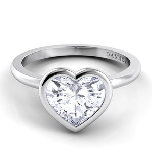 Diamond Heart 1.01 Carat Solitaire Custom made by Danhov - Le Vive Jewelry in Riverside