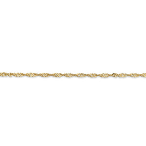 14k 1.70mm Singapore Chain - Le Vive Jewelry in Riverside
