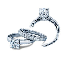 Verragio Venetian Collection Ladies Round Cut Engagement Ring - Le Vive Jewelry in Riverside