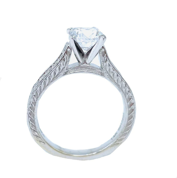 14 Karat White Gold Engagement Ring - Le Vive Jewelry in Riverside