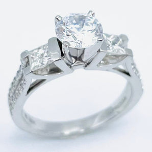 Verragio 18K White Gold Ladies Engagement - Le Vive Jewelry in Riverside