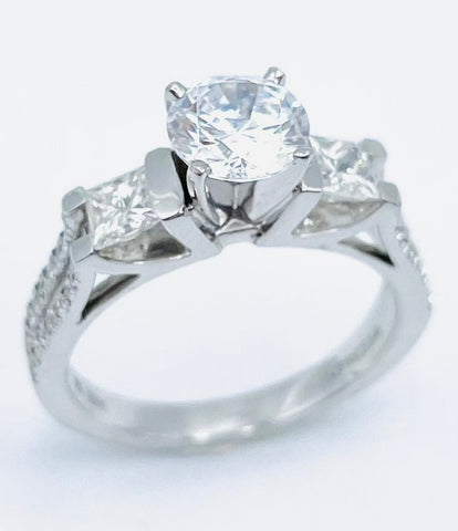 Verragio 18 Karat White Gold Ladies Engagement Semi-Mount - Le Vive Jewelry in Riverside