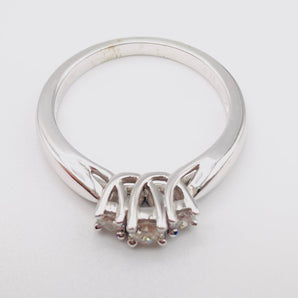 Stuckey Ring, 10 Karat White Gold Diamond 0.24 Carats - Le Vive Jewelry in Riverside