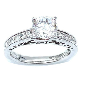 14 Karat White Gold Solitaire Engagement Ring - Le Vive Jewelry in Riverside