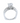 18 Karat Two Tone Round Ladies Engagement Ring - Le Vive Jewelry in Riverside